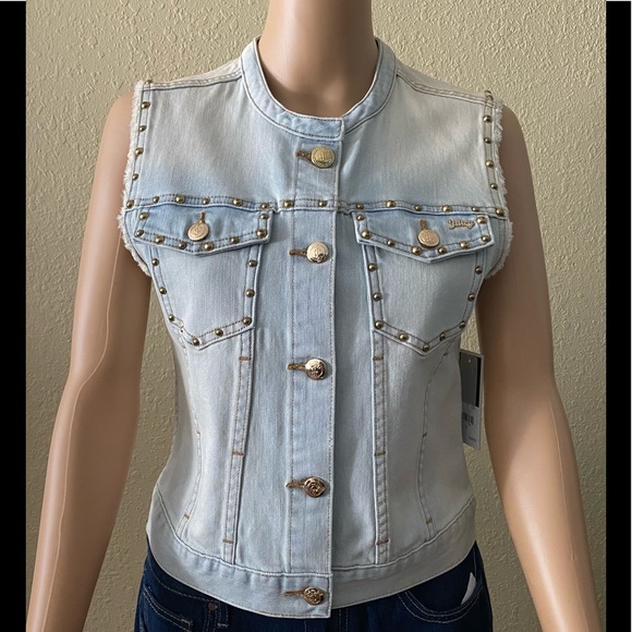 NWT JUICY COUTURE Bleached Wash Denim Jacket